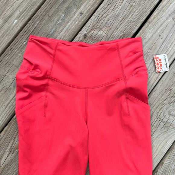 Free People Movement Women's Set The Pace Leggings In Cayenne Size M. NEW - Picture 7 of 14